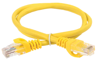 ITK Коммутационный шнур кат. 5Е UTP PVC 15м желтый
