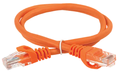 ITK Коммутационный шнур кат. 5Е UTP LSZH 0,5м оранжевый