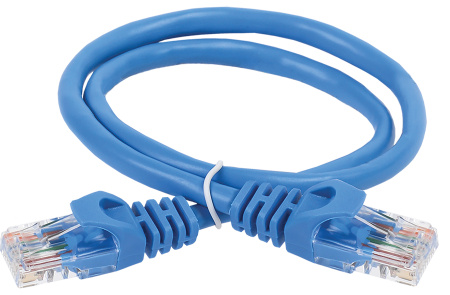 ITK Коммутационный шнур кат. 6 UTP PVC 5м синий