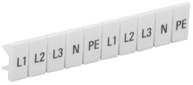 Маркеры для КПИ-2,5мм2 с символами &quot;L1, L2, L3, N, PE&quot; IEK