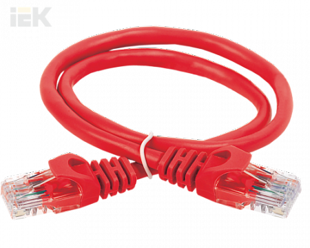ITK Коммутационный шнур кат. 5Е UTP PVC 15м красный