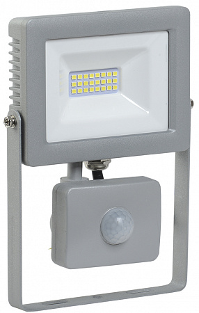 Прожектор СДО 07-20Д светодиодный серый с ДД IP54 IEK