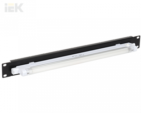 ITK 19" осветительная панель, 1U, с ручным вкл., черная