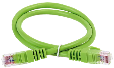 ITK Коммутационный шнур кат. 5Е UTP LSZH 0,5м зелёный