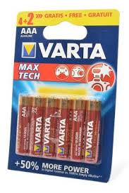 Varta MAX TECH/LONGLIFE MAX POWER 4703 LR03 4+2 BL6 батарейка