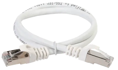 ITK Коммутационный шнур (патч-корд), кат.5Е FTP, 0,5м, белый