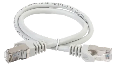 ITK Коммутационный шнур (патч-корд), кат.5Е FTP, LSZH, 1,5м, серый