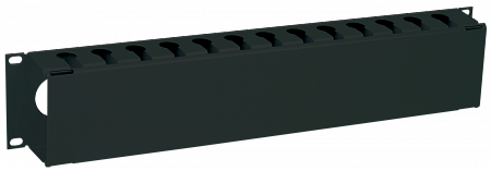 ITK Кабельный органайзер с крышкой 19" 2U, черный