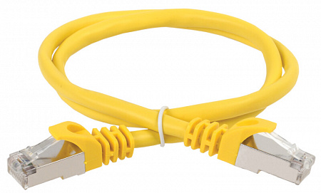 ITK Коммутационный шнур кат.6А S/FTP LSZH 1м жёлтый