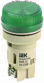 Лампа ENR-22 сигнальная d22мм зеленый неон/240В цилиндр IEK