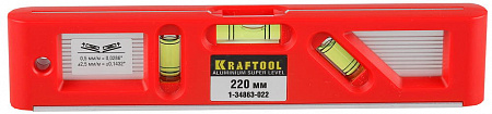 Уровень Director 220 мм, магнитный компактный 1-34863-022 Kraftool