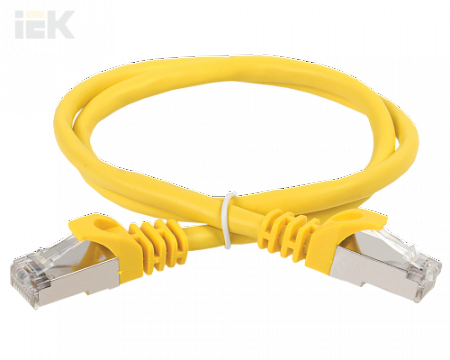ITK Коммутационный шнур кат. 5Е UTP LSZH 0,5м жёлтый