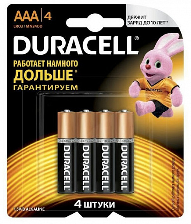 Duracell LR03-4BL BASIC 4*4 батарейка