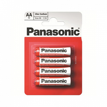 Panasonic R6 Zinc Carbon BL*4 батарейка