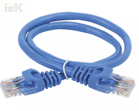 ITK Коммутационный шнур (патч-корд), кат.5Е UTP, 3м, синий