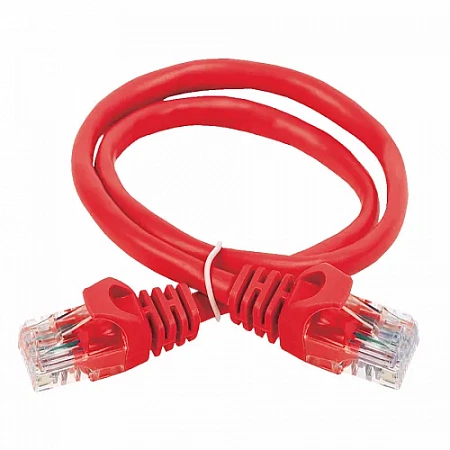 ITK Коммутационный шнур кат. 5Е UTP PVC 10м красный