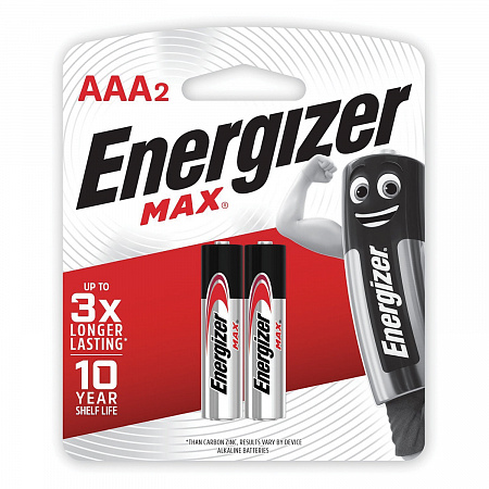Energizer LR03 MAX BP2 батарейка