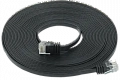 ITK Коммутационный шнур плоский кат.6 UTP 7м чёрный