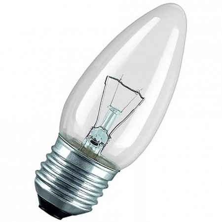 Лампа накаливания C35 свеча прозр. 60Вт E27 
